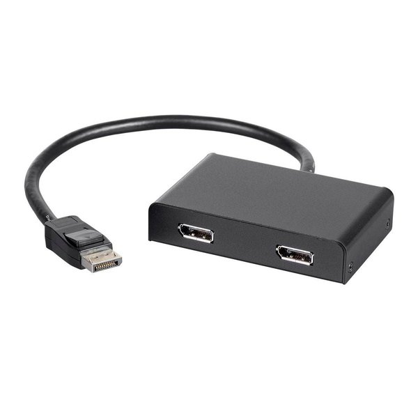 Monoprice 2-Port DisplayPort 1.2 to DisplayPort Multi-Stream Transport (MST) Hub 21972